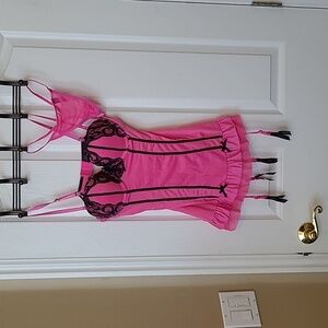 Hot pink bustier